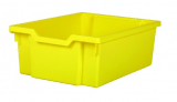 Plastová zásuvka DOUBLE F2- žlutá