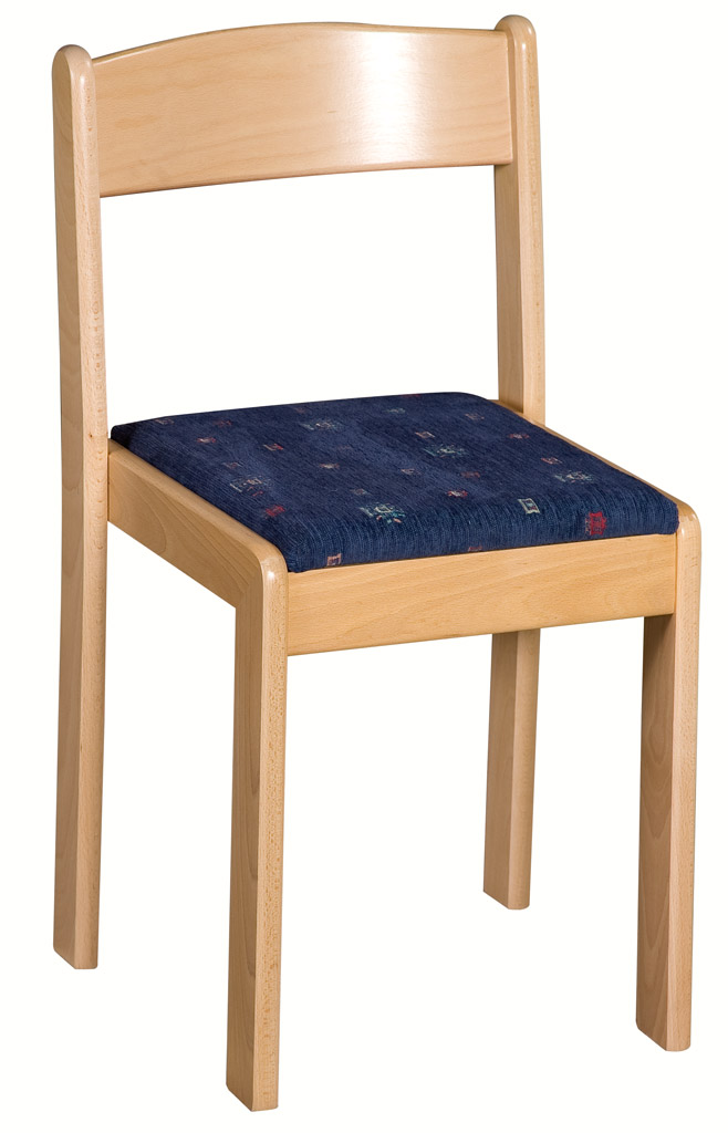 Stohovatelná židle- čalouněný sedák