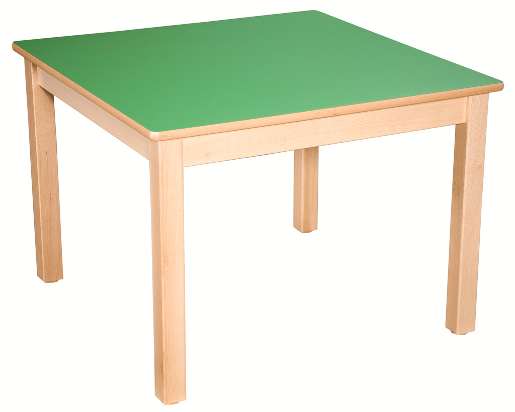 Čtvercový stůl 70 x 70 cm-  podnož masivní buk