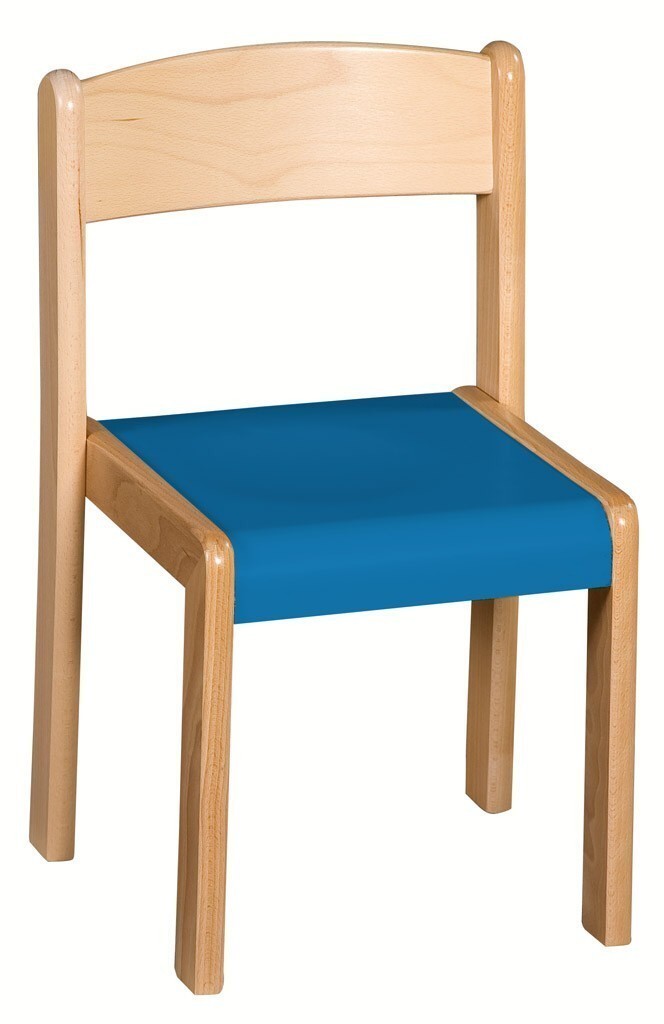 Stohovatelná židle VIGO - barevný sedák