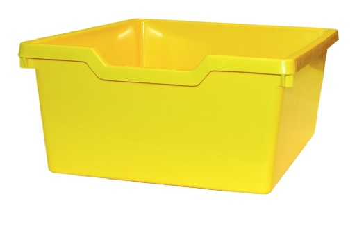 Plastová zásuvka DOUBLE N2- světle žlutá