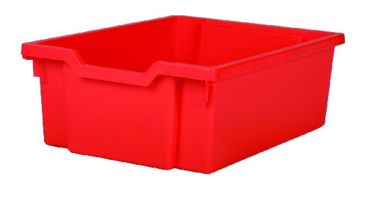 Plastová zásuvka DOUBLE F2- červená