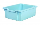Plastová zásuvka DOUBLE F2- pastelově modrá