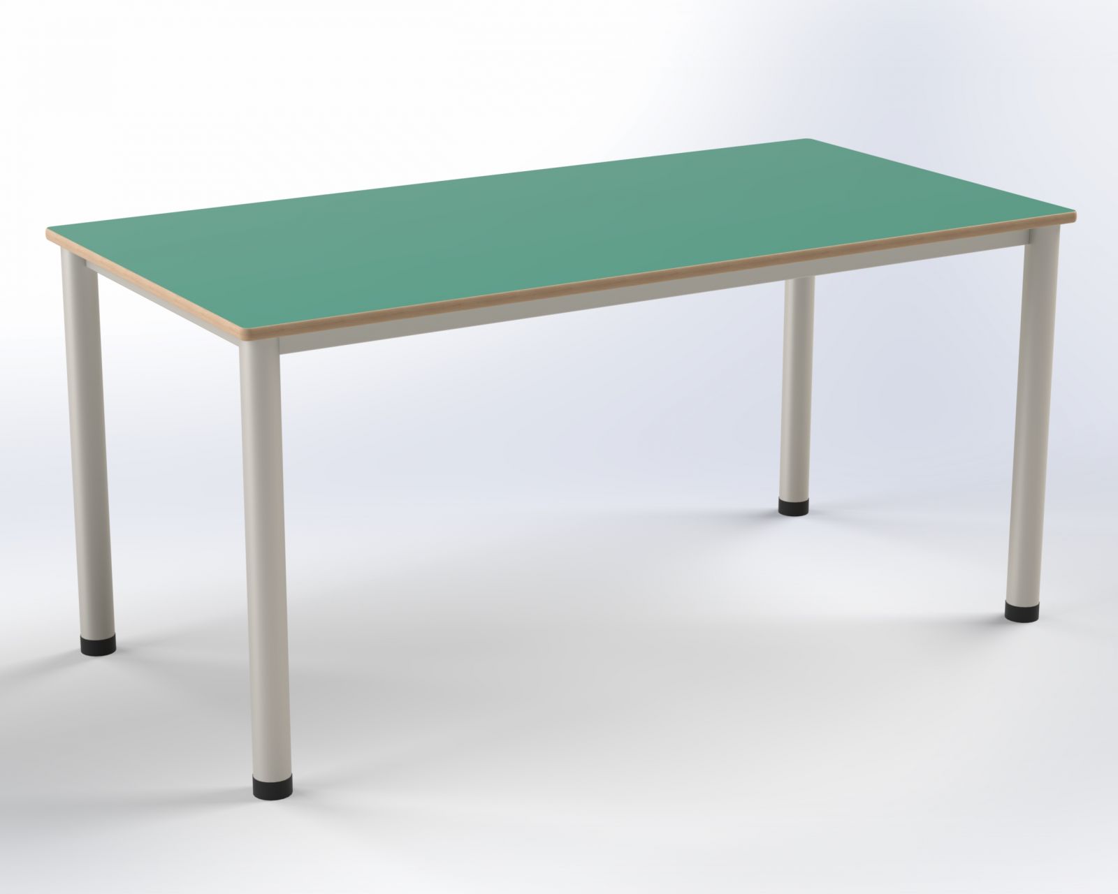 Stůl 160 x 80 cm- kovová podnož, deska UMAKART