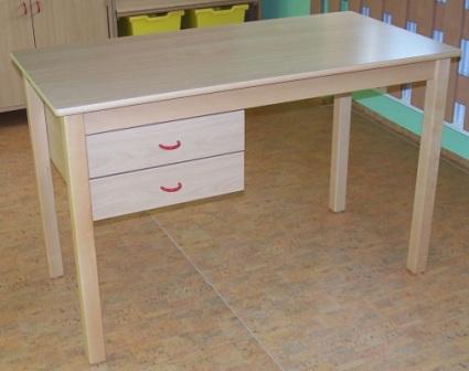 Stůl pro učitele se 2 zásuvkami/ deska umakart