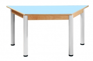  Stůl trapézový M120x60/ 52-70 cm,lamino + ABS hrana,  výškově stavitelný