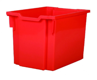 Plastová zásuvka JUMBO F3- červená